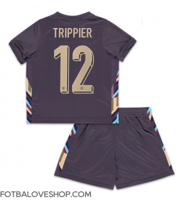 Anglie Kieran Trippier #12 Dětské Venkovní Dres ME 2024 Krátký Rukáv (+ trenýrky)